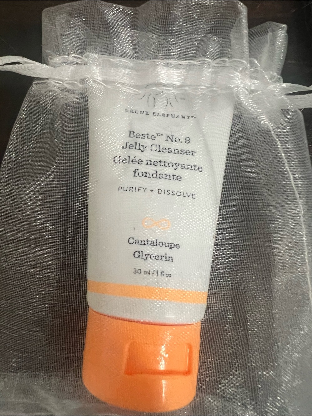 Drunk Elephant White & Orange Jelly Cleanser - Cantaloupe Scent